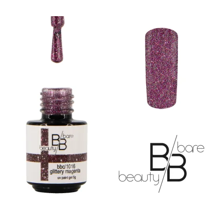 Gel de couleur glittery Magenta